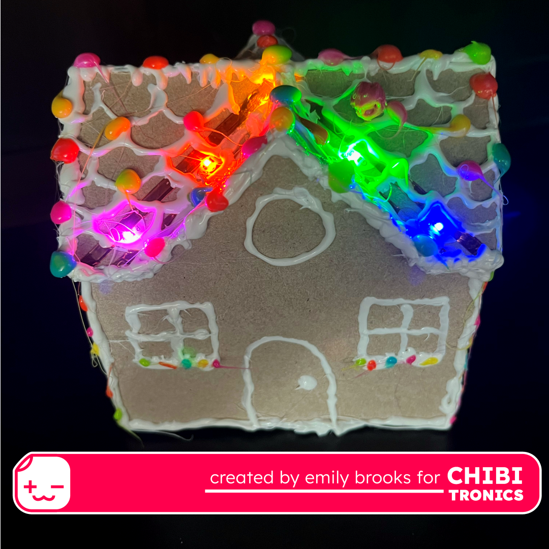 Light Up Faux Gingerbread House