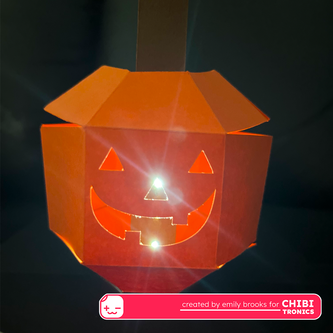 Pop Up Light Up Jack O Lantern Card