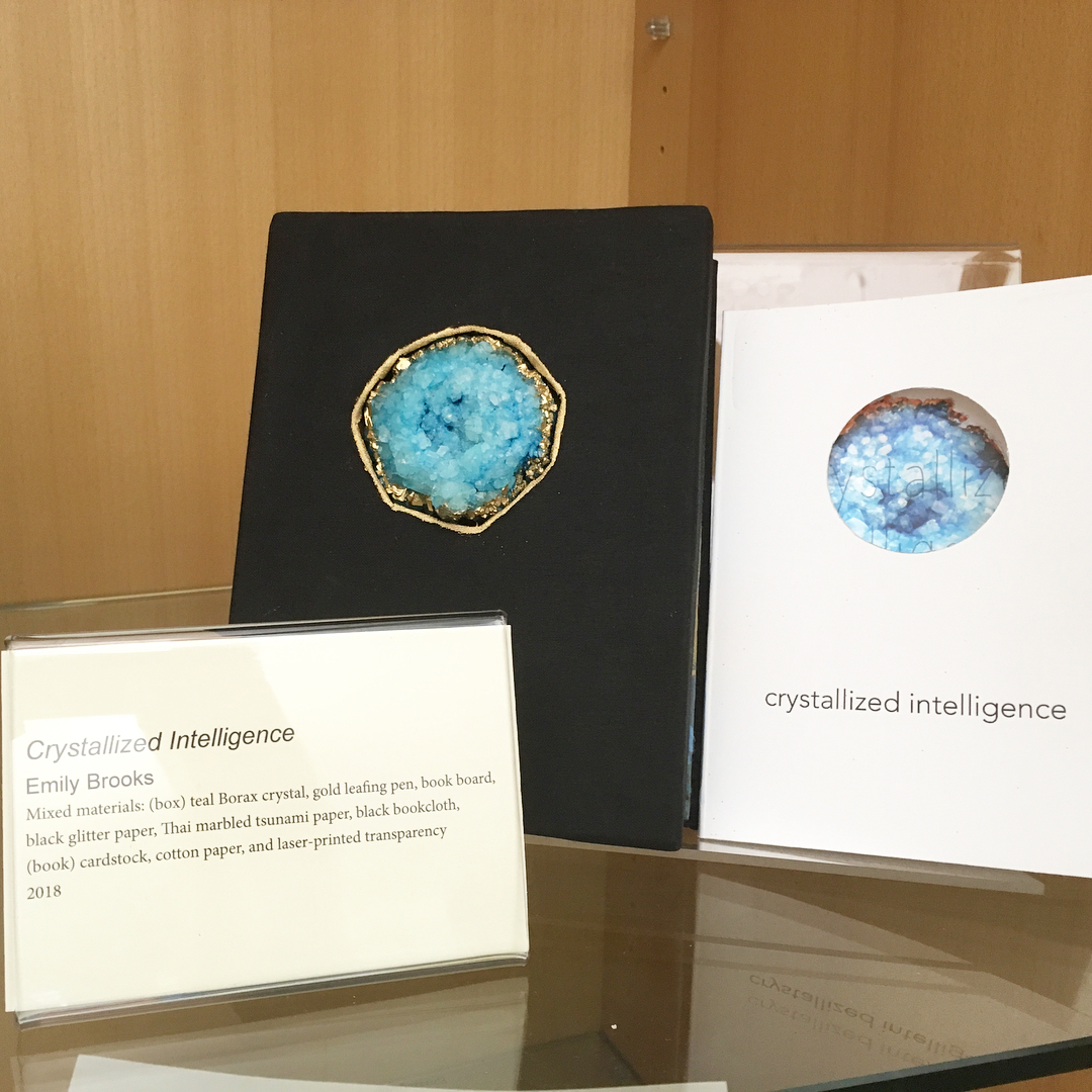 Library Display of Crystallized Intelligence box and book